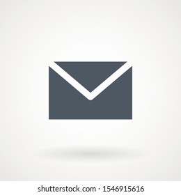 Email icon. Envelope Mail services. Contacts message send letter isolated flat. EPS 10