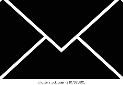 Icono de correo electrónico. Servicios de correo de sobres. Mensaje de contactos enviar carta aislada