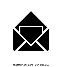 E-Mail-Symbol Paketdienste für Post. Kontaktnachricht senden Brief einzeln flach
