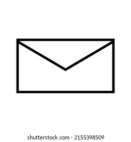 Icono de correo electrónico. Servicios de correo de sobres. Mensaje de contactos enviar carta aislada