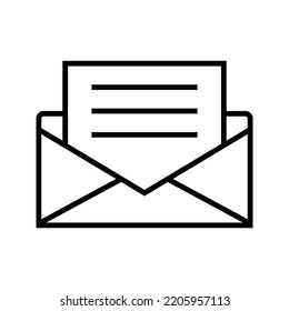 Email icon. Envelope Mail services. 