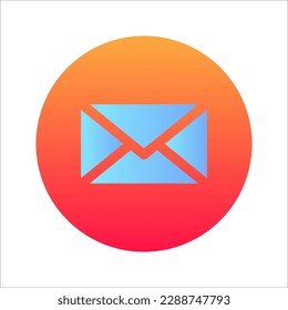Email icon. Envelope Mail services. Contacts message send letter, vector illustration on white background