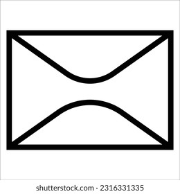 Email icon. Envelope Mail services. Contacts message send letter isolated flat