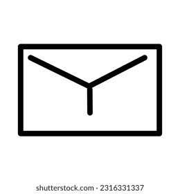 Icono de correo electrónico. Servicios de correo de sobres. Mensaje de contactos enviar carta aislada