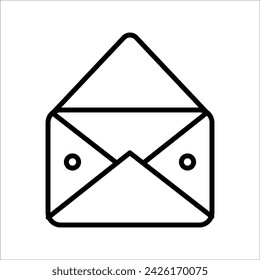 Email icon. Envelope Mail services. Contacts message send letter isolated flat
