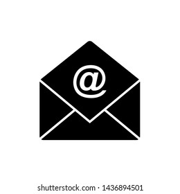 Email Icon. Envelope or Message Illustration As A Simple Vector Sign & Trendy Symbol in Glyph Style for Design and Websites, Presentation or Mobile Application. 