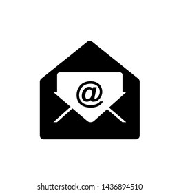 Email Icon. Envelope or Message Illustration As A Simple Vector Sign & Trendy Symbol in Glyph Style for Design and Websites, Presentation or Mobile Application. 