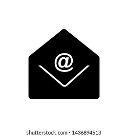 Email Icon. Envelope or Message Illustration As A Simple Vector Sign & Trendy Symbol in Glyph Style for Design and Websites, Presentation or Mobile Application. 