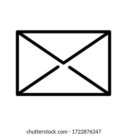 Email Icon. Envelope or Message Illustration As A Simple Vector Sign & Trendy Symbol in Glyph Style for Design and Websites, Presentation or Mobile Application. simple icon on white background