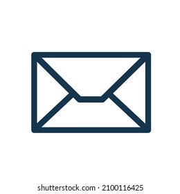 e-mail icon.  e-mail envelope.  message symbol, flat design on white background.