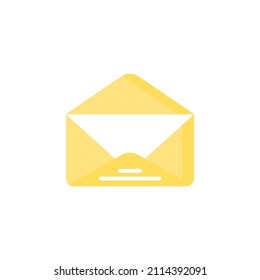 Icono de correo electrónico. signo de sobre aislado en el fondo blanco