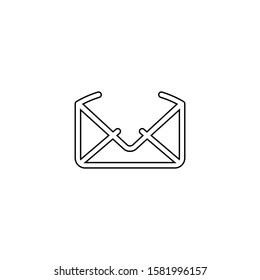 E-mail icon. Envelope symbol. Logo design element