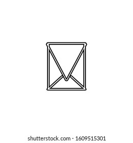 E-mail icon. Envelope symbol. Message sign. Logo design element
