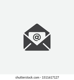 Email Icon. Envelope Vector. Open envelope pictogram. 