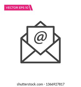 Email Icon, Envelope Icon, Vector for Web 