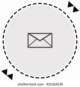 Email icon Flat Design. Isolated Illustration.