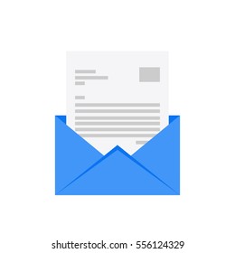 Email icon. E-mail flat design. Mail envelope