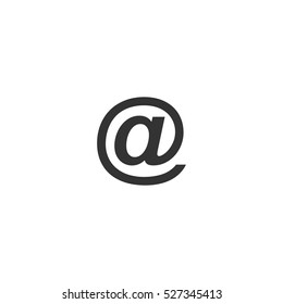 E-mail icon flat. Illustration isolated vector sign symbol