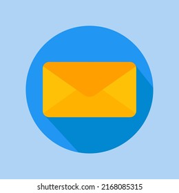 Email icon in flat style about user interface, use for website mobile app presentation