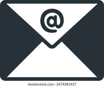 Email icon glyph symbol sign design