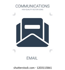 email icon. high quality filled email icon on white background. from communications collection flat trendy vector email symbol. use for web and mobile