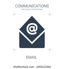 email icon. high quality filled email icon on white background. from communications collection flat trendy vector email symbol. use for web and mobile