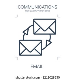 email icon. high quality line email icon on white background. from communications collection flat trendy vector email symbol. use for web and mobile