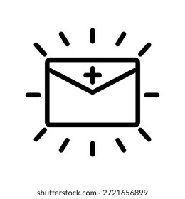 Icono de correo electrónico ilustración Plantilla de diseño de Vector