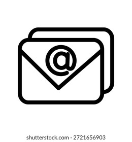 Icono de correo electrónico ilustración Plantilla de diseño de Vector