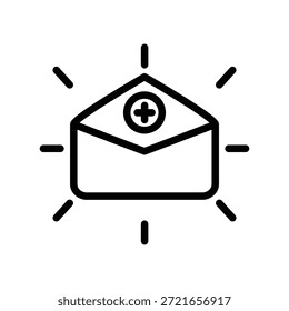 Icono de correo electrónico ilustración Plantilla de diseño de Vector