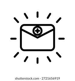 Icono de correo electrónico ilustración Plantilla de diseño de Vector