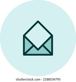 Email icon, illustration, vector on a white background.