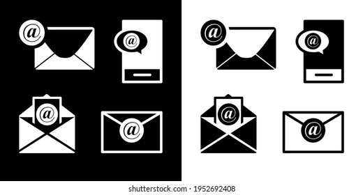 E-Mail-Symbol Bild eines Umschlags mit dem E-Mail-Symbol. Bearbeitbare Vektorgrafik.