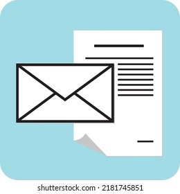 Email icon image with vector format.