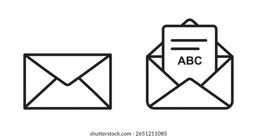  Ícone Email, Ícone Caixa De Entrada . Ícone de email definido. ícone de email vetor. Ilustração de envelope . eps 10 