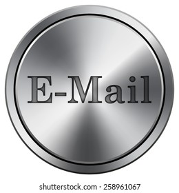E-mail icon. Internet button on white background. EPS10 Vector. 