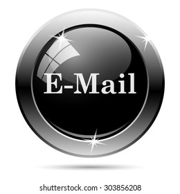 E-mail icon. Internet button on white background. EPS10 vector 