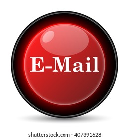 E-mail icon. Internet button on white background. EPS10 vector
