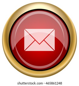 E-mail icon. Internet button on white background. EPS10 vector.
