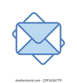 E-Mail icon isolate white background vector stock illustration.