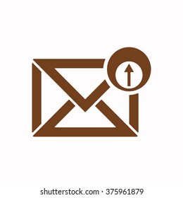 Email   icon,  isolated. Flat  design.