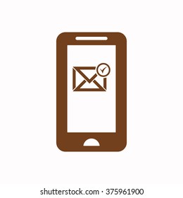 Email   icon,  isolated. Flat  design.