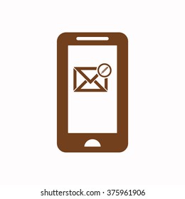 Email   icon,  isolated. Flat  design.