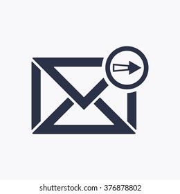email   icon,  isolated. Flat  design.