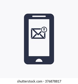 email   icon,  isolated. Flat  design.