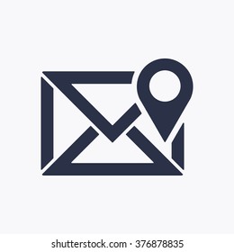 email   icon,  isolated. Flat  design.