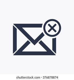 email   icon,  isolated. Flat  design.