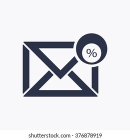 email   icon,  isolated. Flat  design.