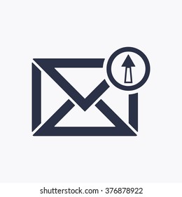 email   icon,  isolated. Flat  design.