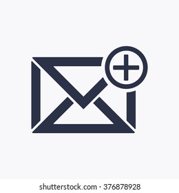 email   icon,  isolated. Flat  design.